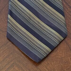 Vintage J. Ferrar Green Black 100% Silk Men’s Neck Tie Made In USA